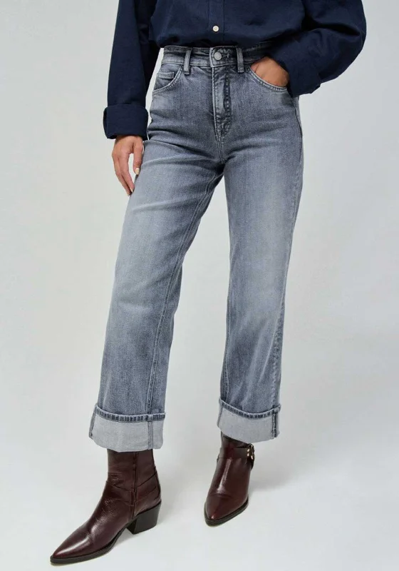 Casual Ease Salsa Faith High Rise Straight Leg Jeans, Grey