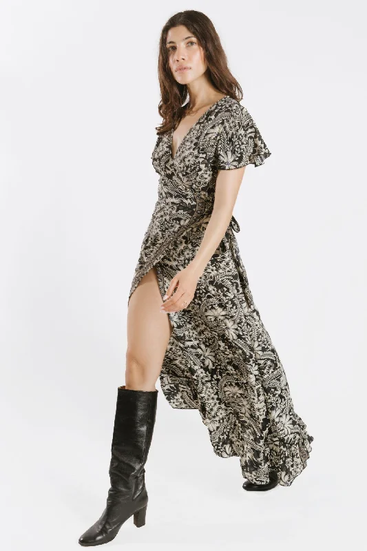 Stylish Fit Hiya Wrap Midi Dress
