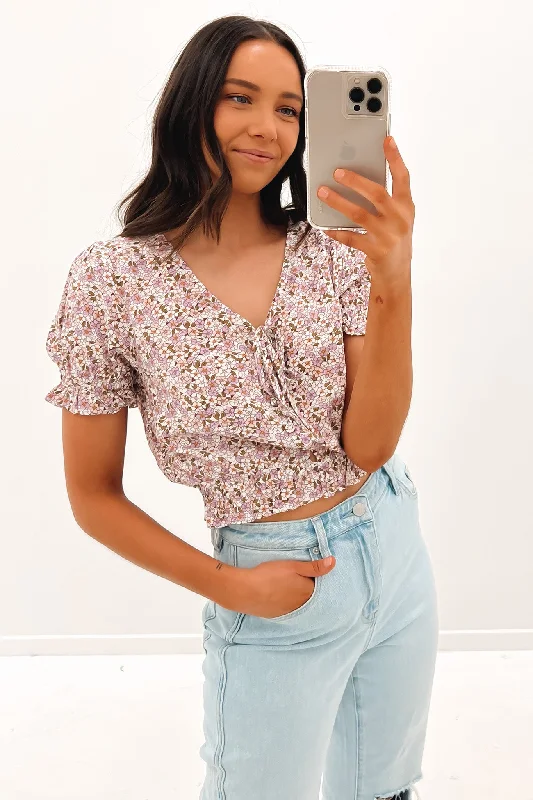Relaxed Clothing Delilah Floral Top Print