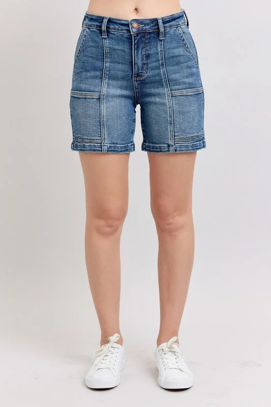 Relaxed Chic Judy Blue Full Size High Rise Denim Shorts