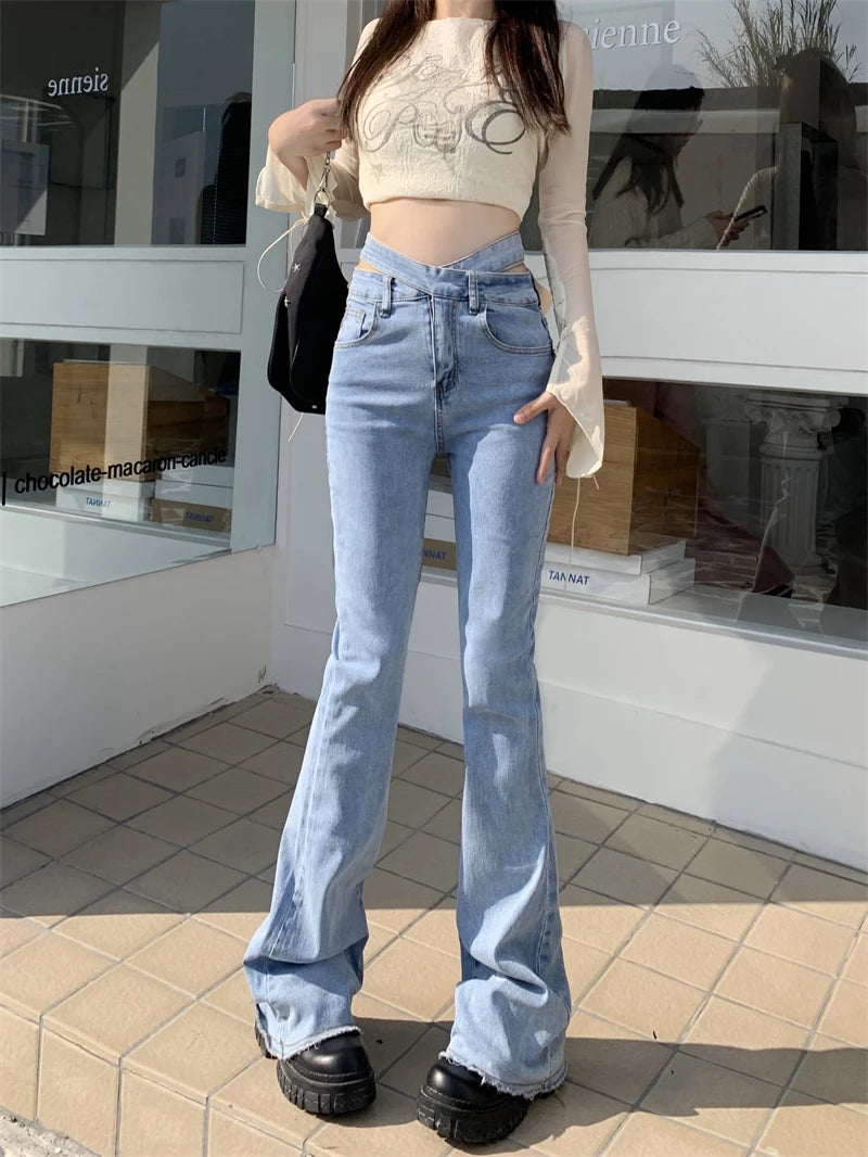 Relaxed Tops DressBetty - 2024 Spring Retro High Waist Y2K Jeans