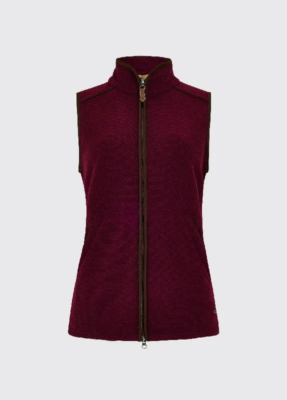 Simple Comfort Carbury Ladies' Fleece Vest - Ox Blood