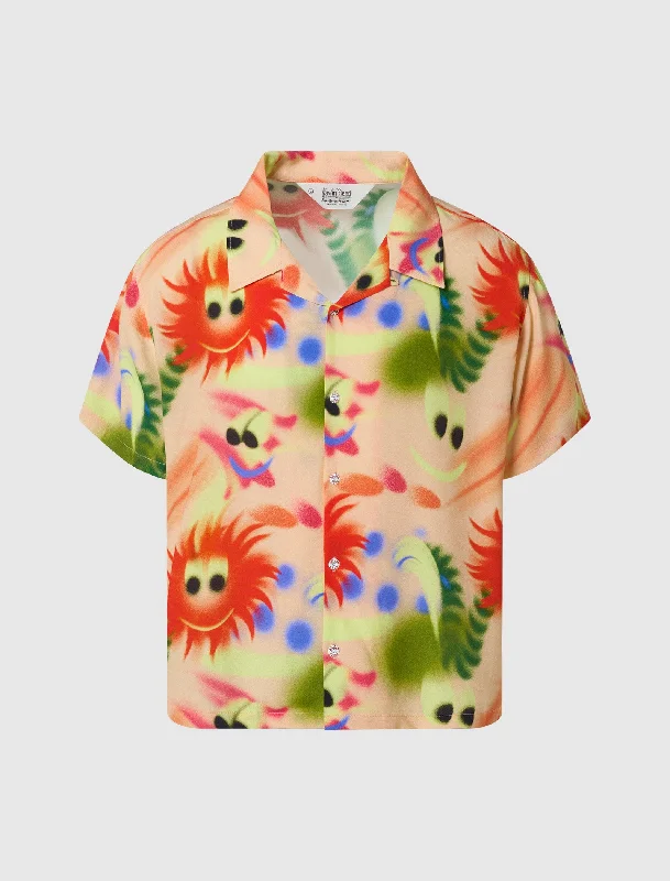 Cozy Fashions FUZZY FRIEND BUTTON-UP SHIRT