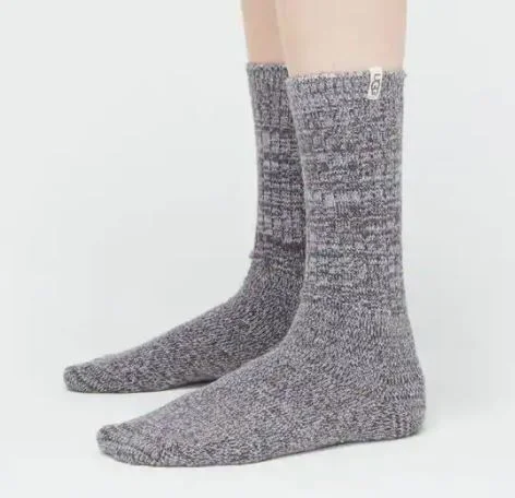Relaxed Jackets Women's Rib Knit Slouchy Crew Sock