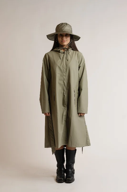 Comfortable Sweaters Drift A-Line Longer Rain Jacket
