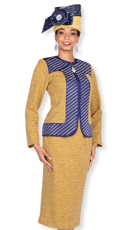 Fashion Comfort Elite Champagne Church Suit 5984