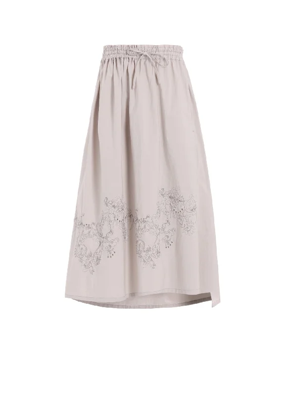 Fashion Comfort COTTON BROAD BALLER LACE SKIRT