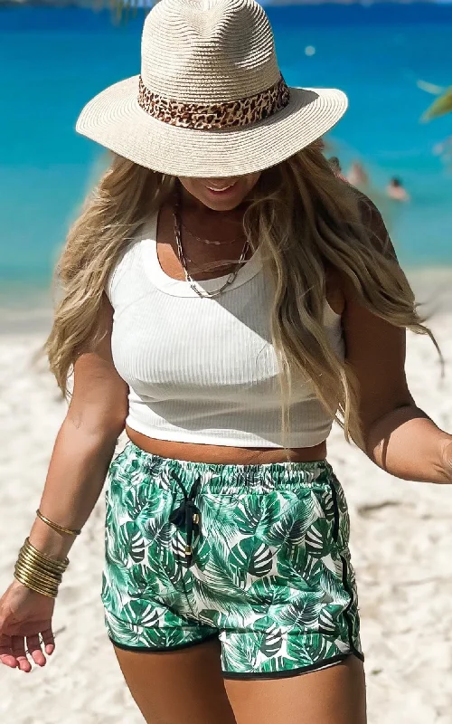 Soft Textures Ribbed Scoop neck Crop Tank Top - Final Sale