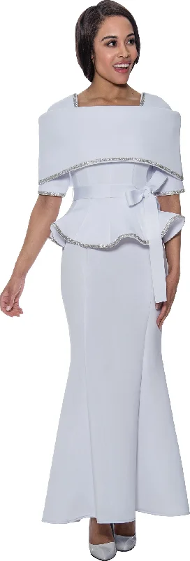 Chic Comfort Wear Stellar Looks Skirt Suit 1692-White