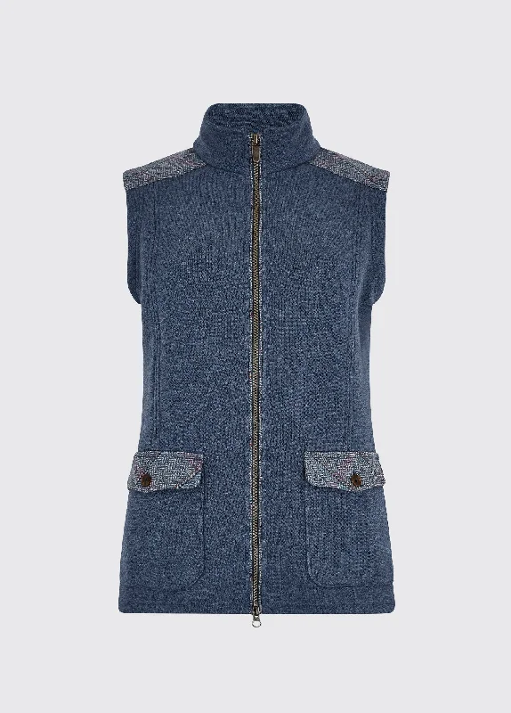 Elegant Fit Cherrywood Vest - Denim