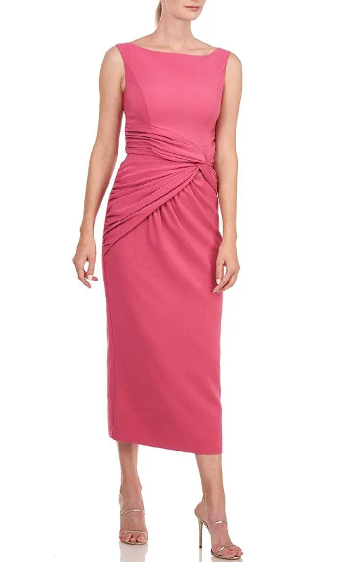 Comfy Dress Kay Unger 5516686 - Tea Length Twist Front Dress