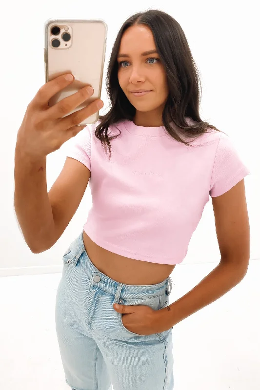 Elegant Fit A 90s Crop Tee Cherry Blossom