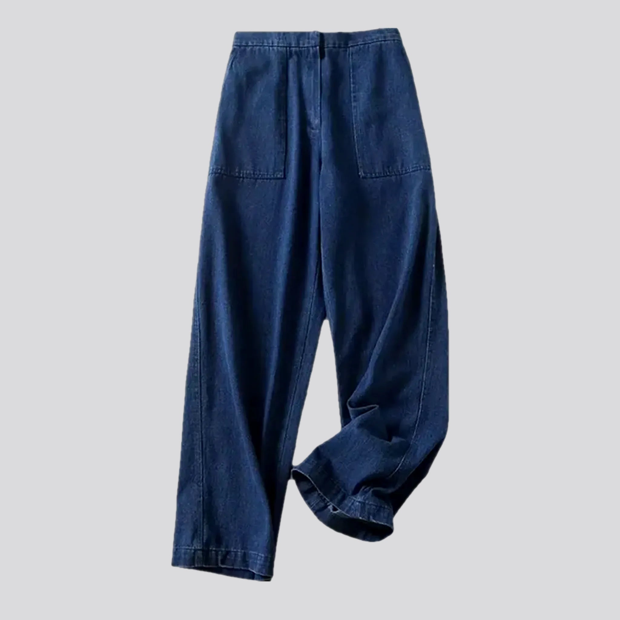 Cozy Chic Wear Dark pattern casual wide women's jeans