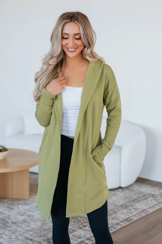 All-Day Style Rebekah Cardigan - Avocado