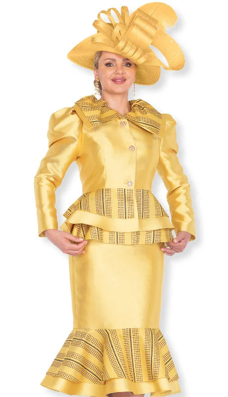 Light Dressing Champagne Italy Church Suit 5973