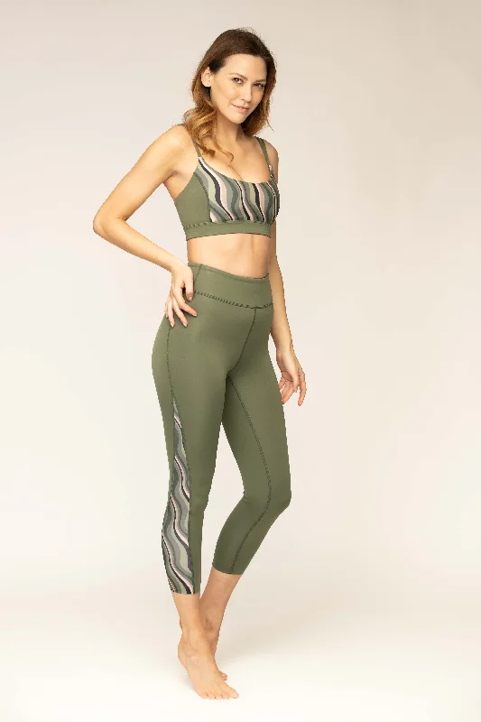 Timeless Style Journey cropped legging Olive