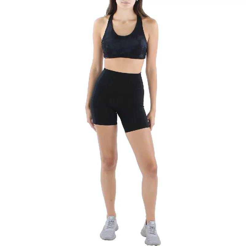 Cozy Footwear Womens Tie-Dye Racerback Sports Bra