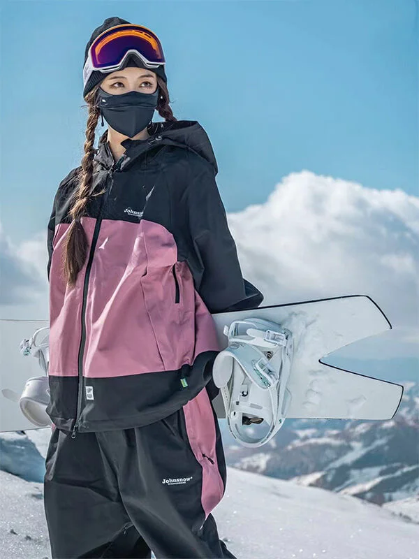 Casual Fit Wear Women's John Snow Mountain Addiction Snowboard Jacket & Pants Snowsuit