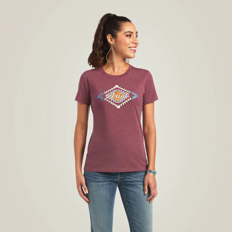 Soft Layers Ariat Women's Ariat Sol T-Shirt, Burgundy Heather