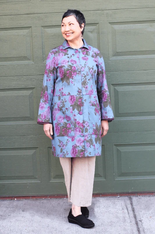 Effortless Looks Floral Cotton Twill Jacket