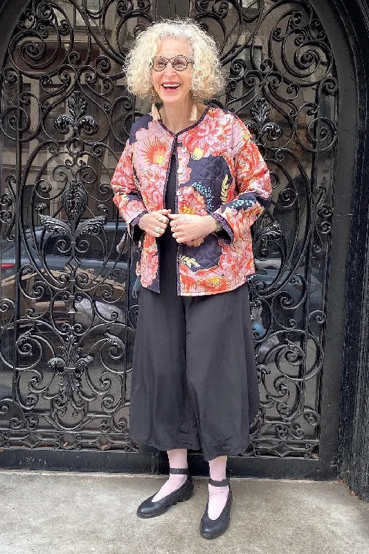 Light Fit Cotton Quilted Floral Jacket