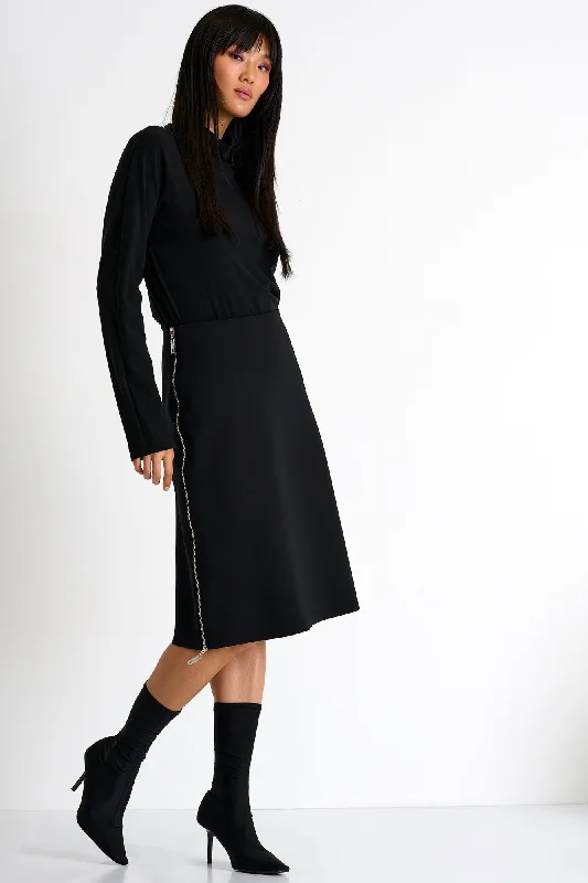 Relaxed Clothing Side Zip Elegant Skirt - 52367-47-800