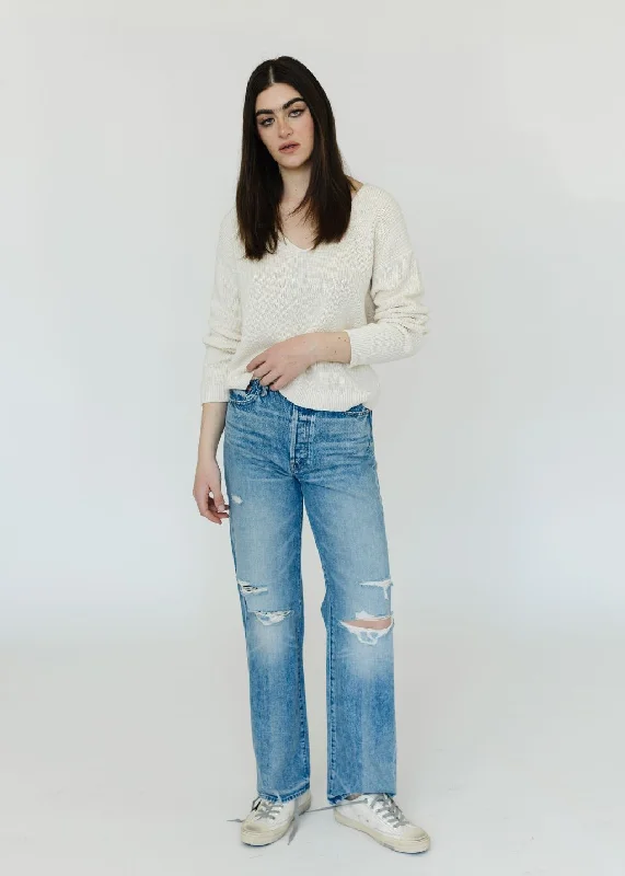 Elegant Fit MOTHER The Rambler Sneak Jean