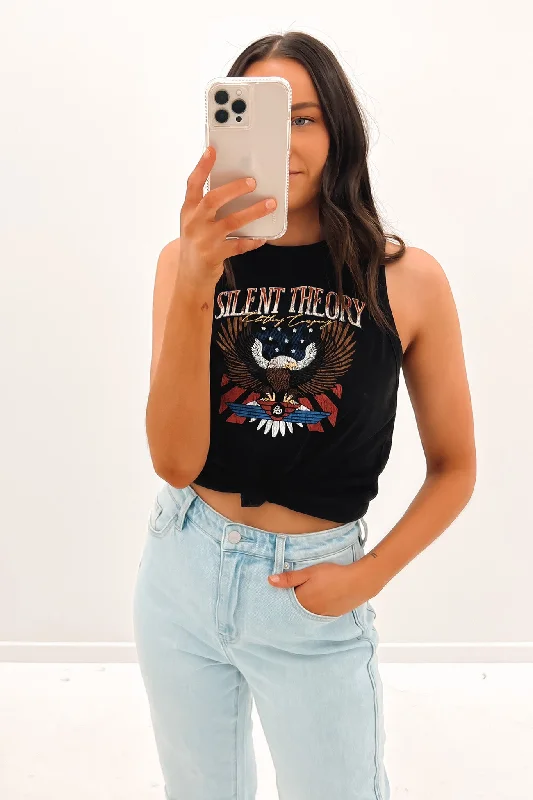 Timeless Outfits Thunder Tank Washed Black