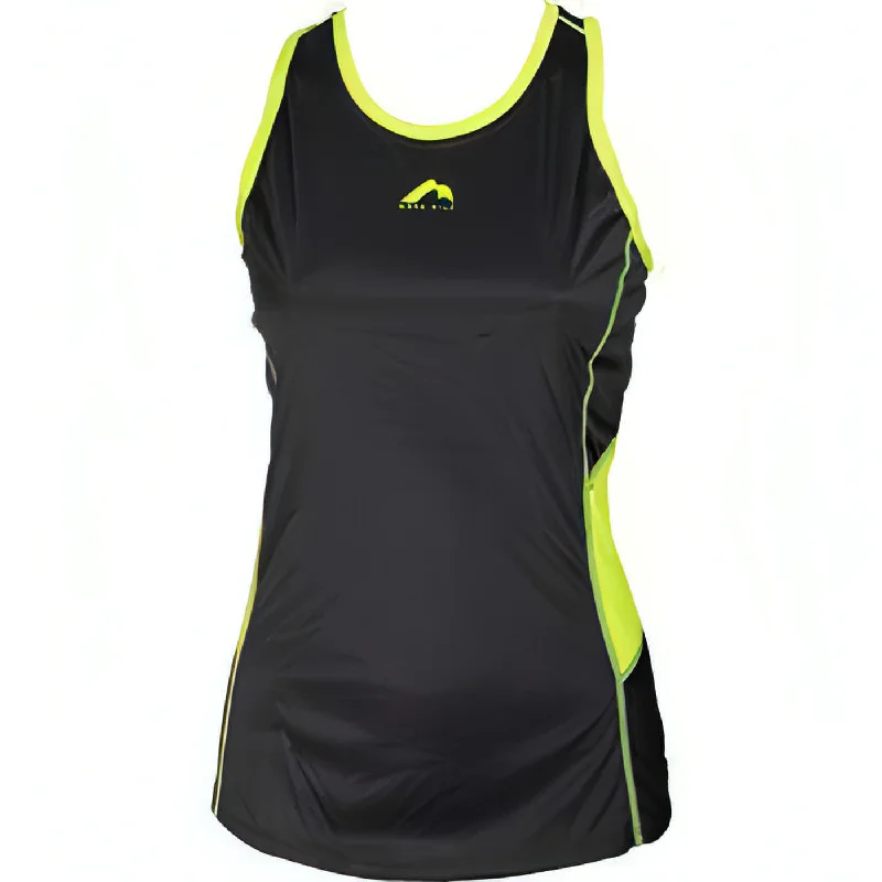 Comfortable Tops More Mile Racer Back Womens Running Vest - Black