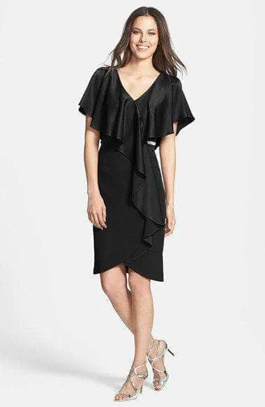 Easygoing Fashion Alexander by Daymor 609 - V-Neck Ruffle Draped Formal Dress
