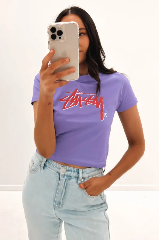 Soft Casuals Shadow Stock Slim Tee Washed Violet