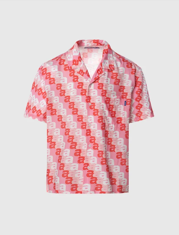 Weekend Comfort Wear A PRINT CAMP SHIRT