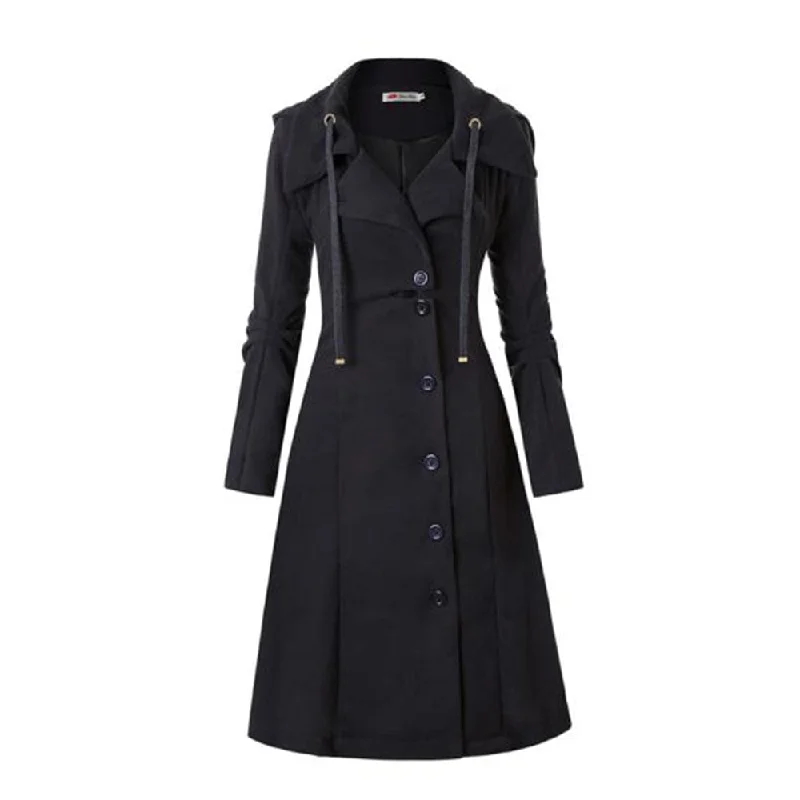 Relaxed Fashion Long Medieval Trench Coat