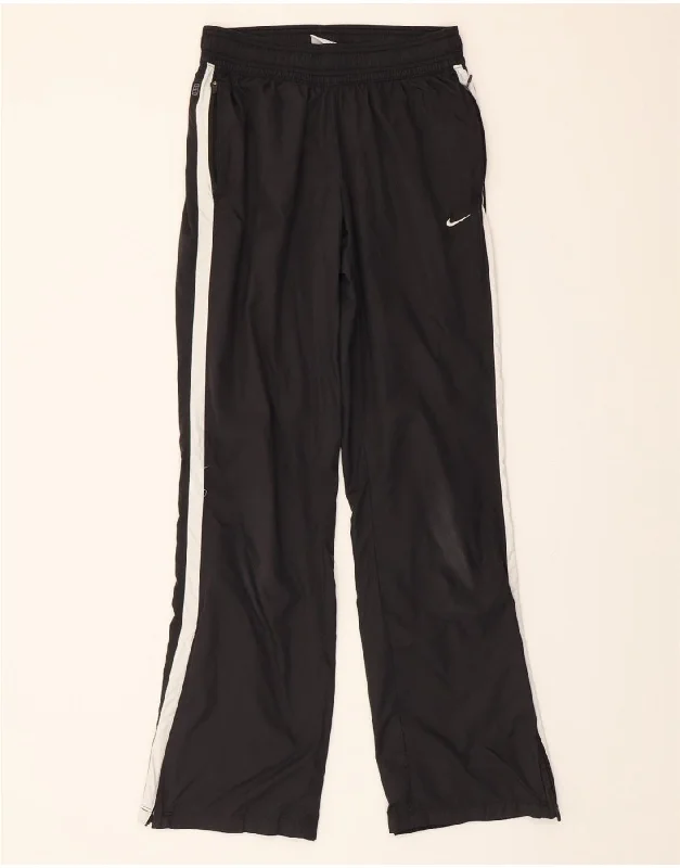 Chic Comfort Wear NIKE Womens Tracksuit Trousers UK 10 Small Black Polyester