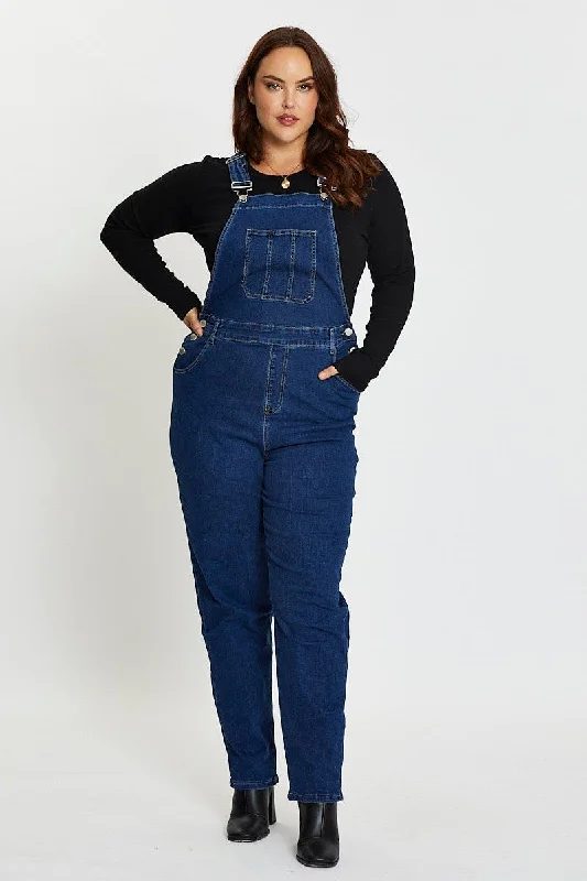 Stylish Fit Blue Denim Overall