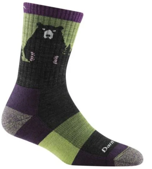 Effortless Outfits Women's Bear Town Micro Crew Lightweight Hiking Socks