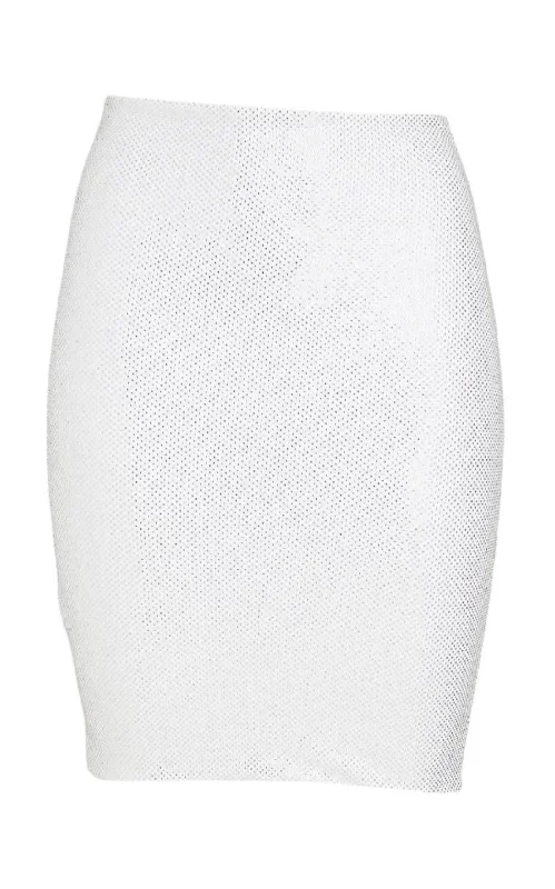 All-Day Style Crystal-embellished Mini Skirt