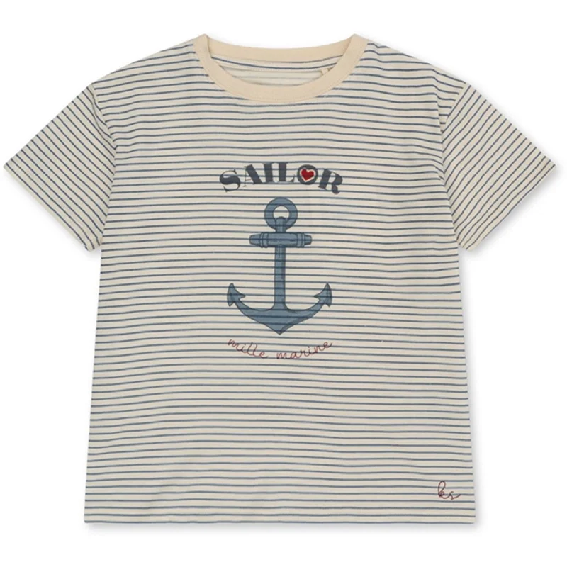 Casual Chic Looks Konges Sløjd Stripe Bluie Famo T-shirt