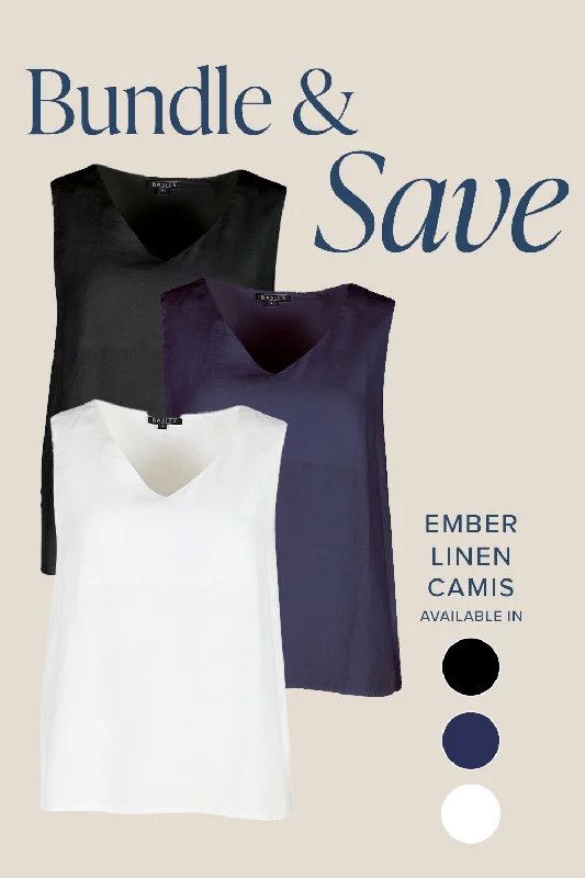Relaxed Chic The Ember Linen Cami Bundle
