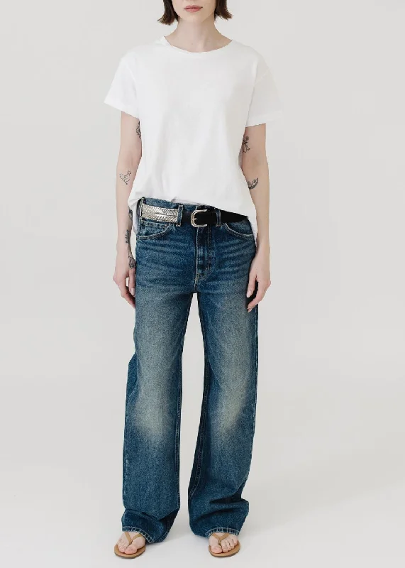 Cozy Footwear Nili Lotan Mitchell Jean in Simon Wash