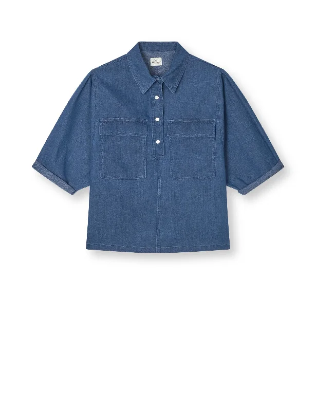 Relaxed Clothing Soft Denim Hera Shirt, Sargasso Sea