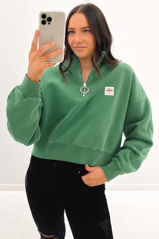 Versatile Outfits Workgear 1/4 Zip Fleece Kelly Green