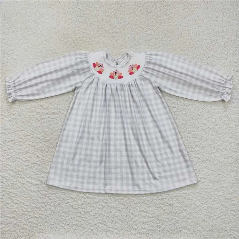 Cozy Essentials GLD0357 Pink santa pocket baby girls Christmas dress
