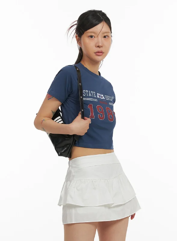 Cozy Fashion Trends Graphic Crop Tee IY410