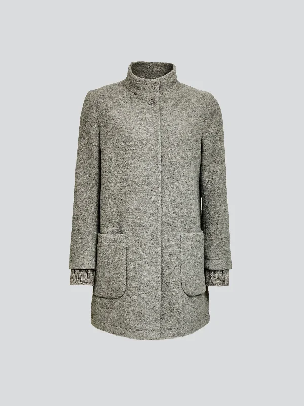 Soft Wearables Ynes Coat Baby Alpaca & Wool Color Grey