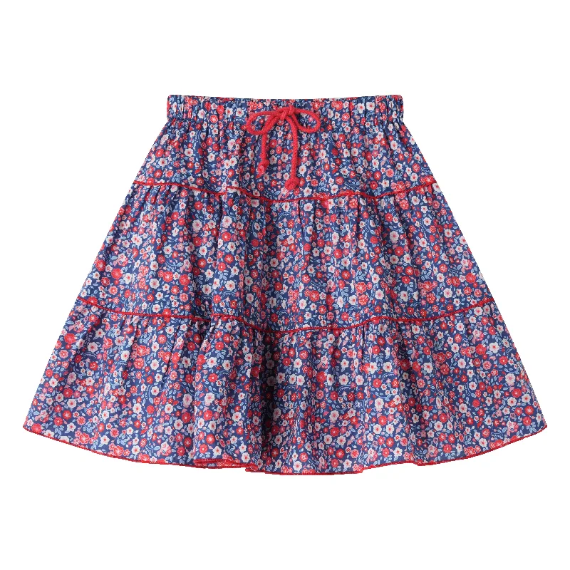 Chic Outfits FLORAL TIERED SKIRT-LIBERTY FLORAL