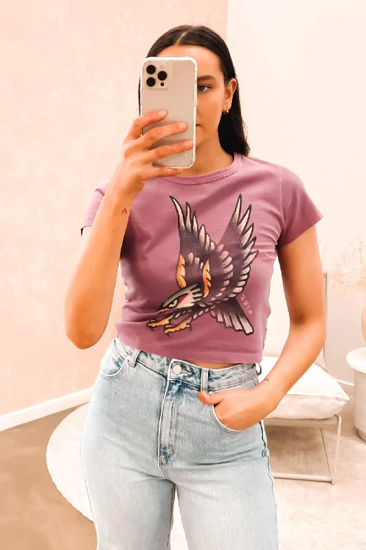 Classic Comfort Krak Eagle Baby Tee Mulberry
