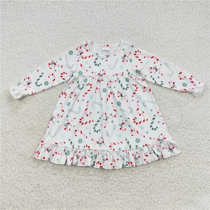 Easygoing Fashion GLD0290  Baby Girls Christmas Candy Cane Dresses