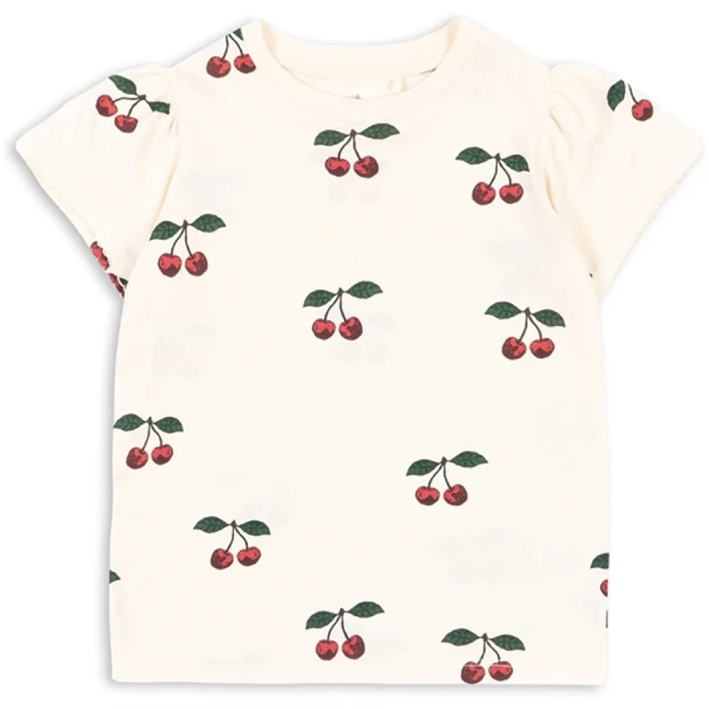 Relaxed Looks Konges Sløjd Ma Grande Cerise Famo Puff T-shirt