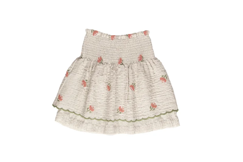 Soft Trends SS25030-CLARA LL SKIRT-RAINBOW STRIPES